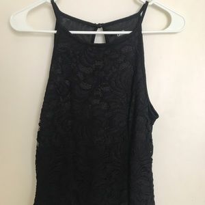 Black Lace Tank Top